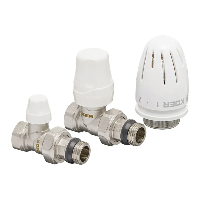 Комплект для підключення радіатора KOER SET-12 прямий з термоголовкою ВЗ 1/2"x1/2" (KR3177)