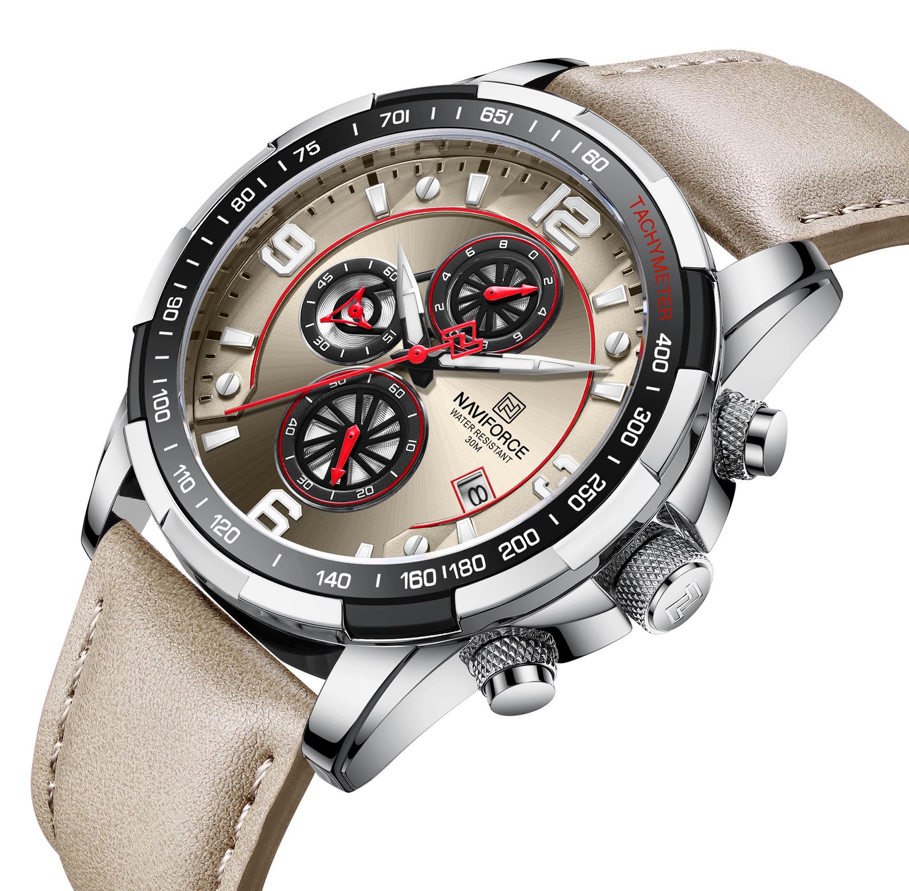 Часы наручные мужские Naviforce Peru Silver (1266) - фото 2 Часы наручные мужские Naviforce Peru Silver (1266) - фото 2