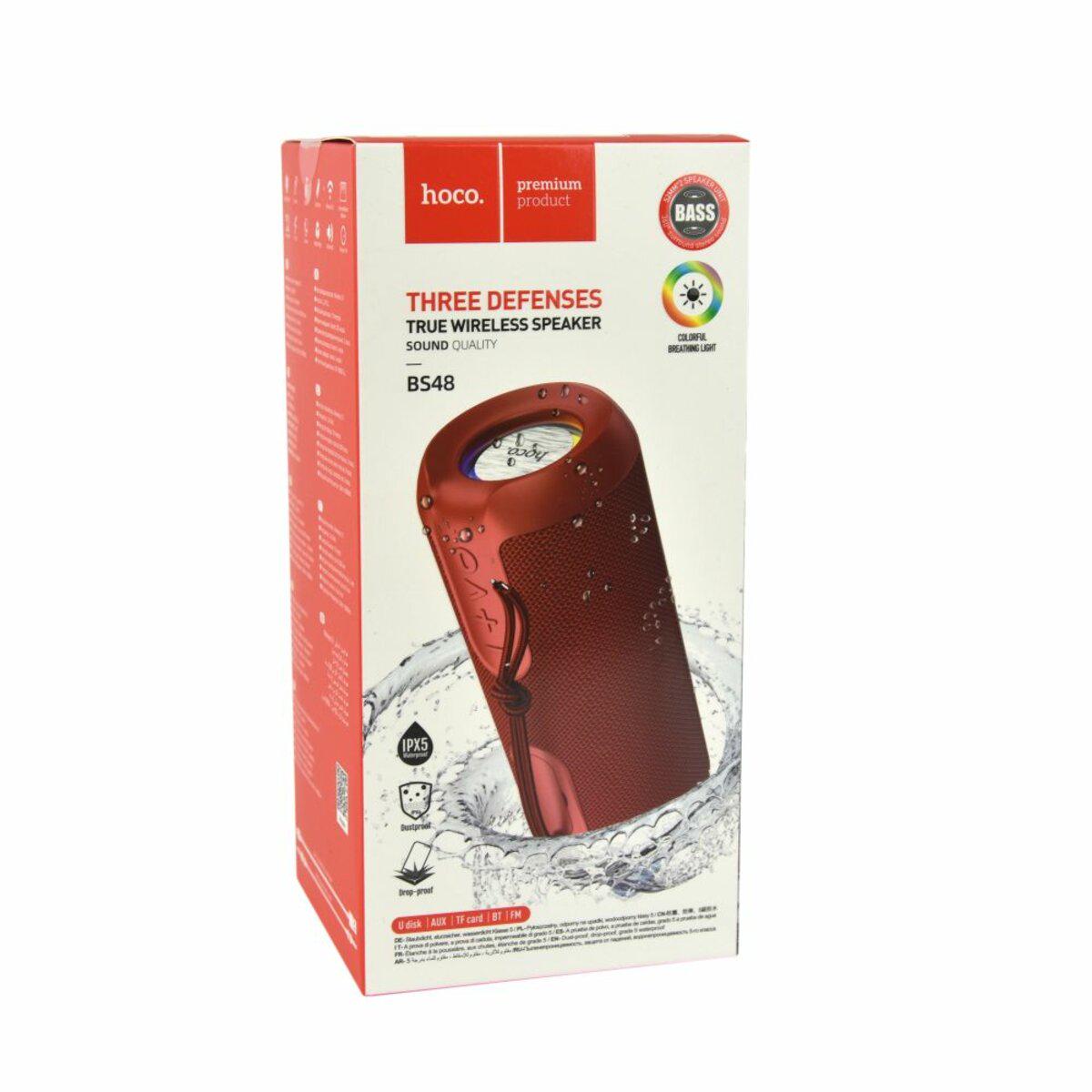 Портативная колонка HOCO BS48 Artistic Sports BT Speaker Bluetooth Red (000081) - фото 3