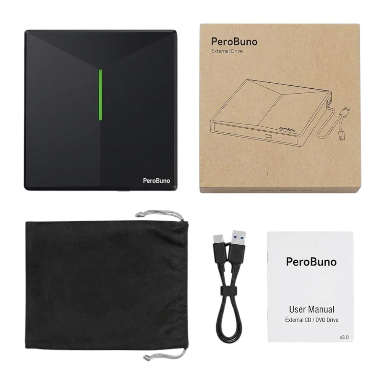 Привід CD/DVD зовнішній PeroBuno 3в1 (32962406)