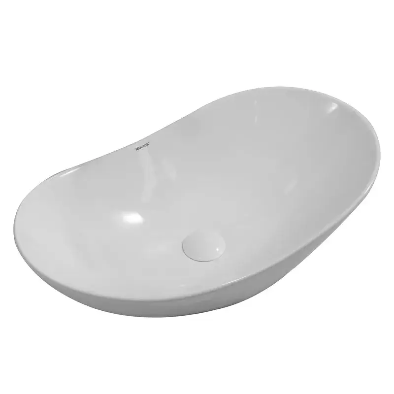 Раковина накладная MIXXUS WAVE-0105 овальная 620х360х160 мм (MP6555)