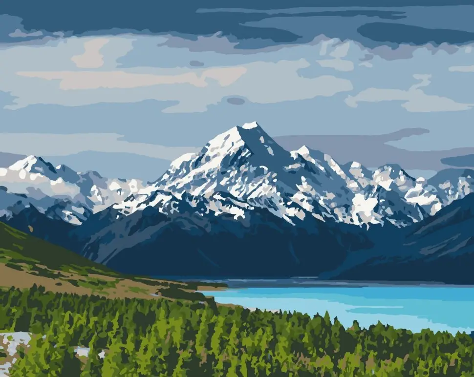 Картина по номерам ART CRAFT Холодные вершины 40x50 см (ACR-B-11020-AC)