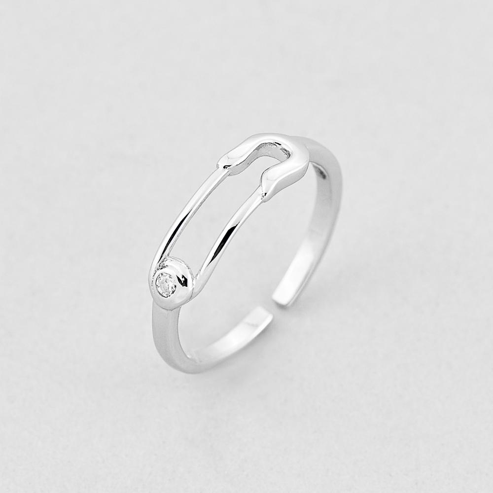 Серебряное кольцо Minimal Шпилька (510374б)