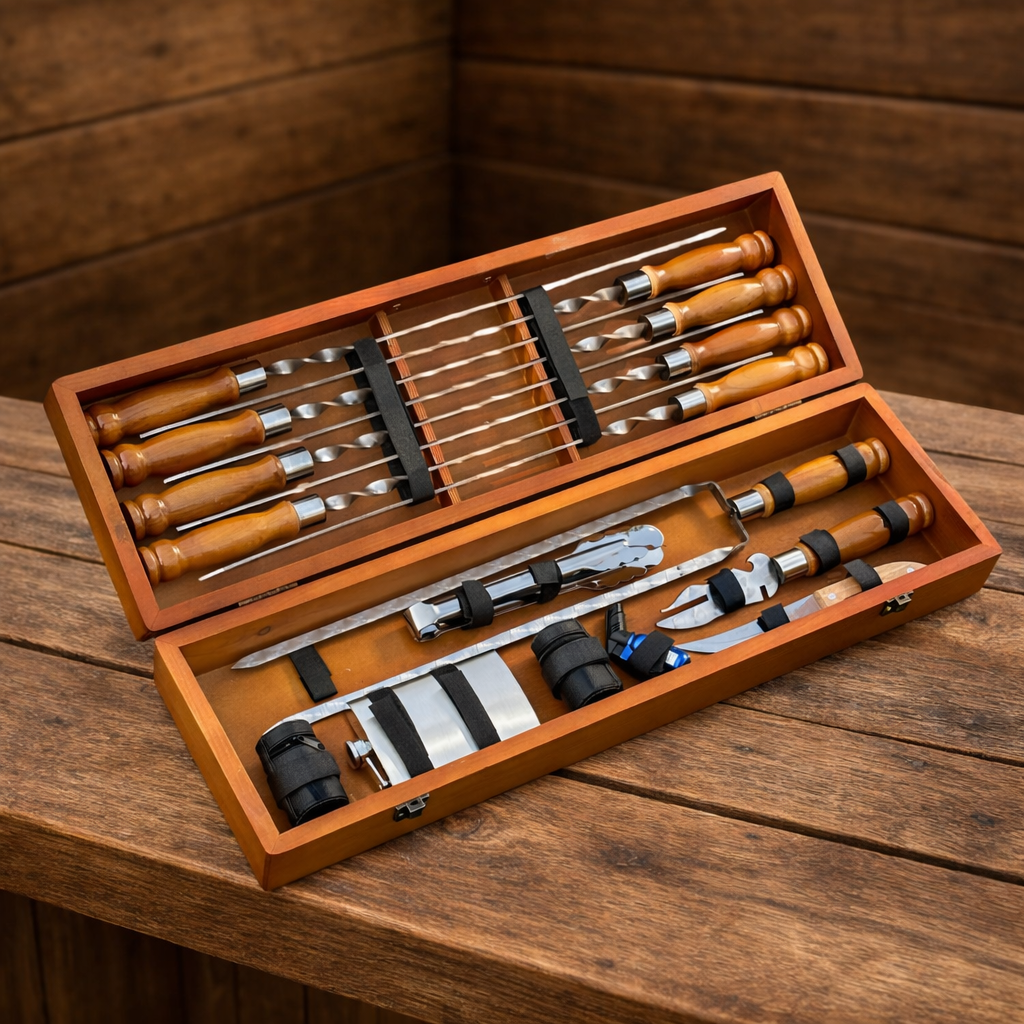 Подарочный набор шампуров Jooki Охотник светлый (10252)