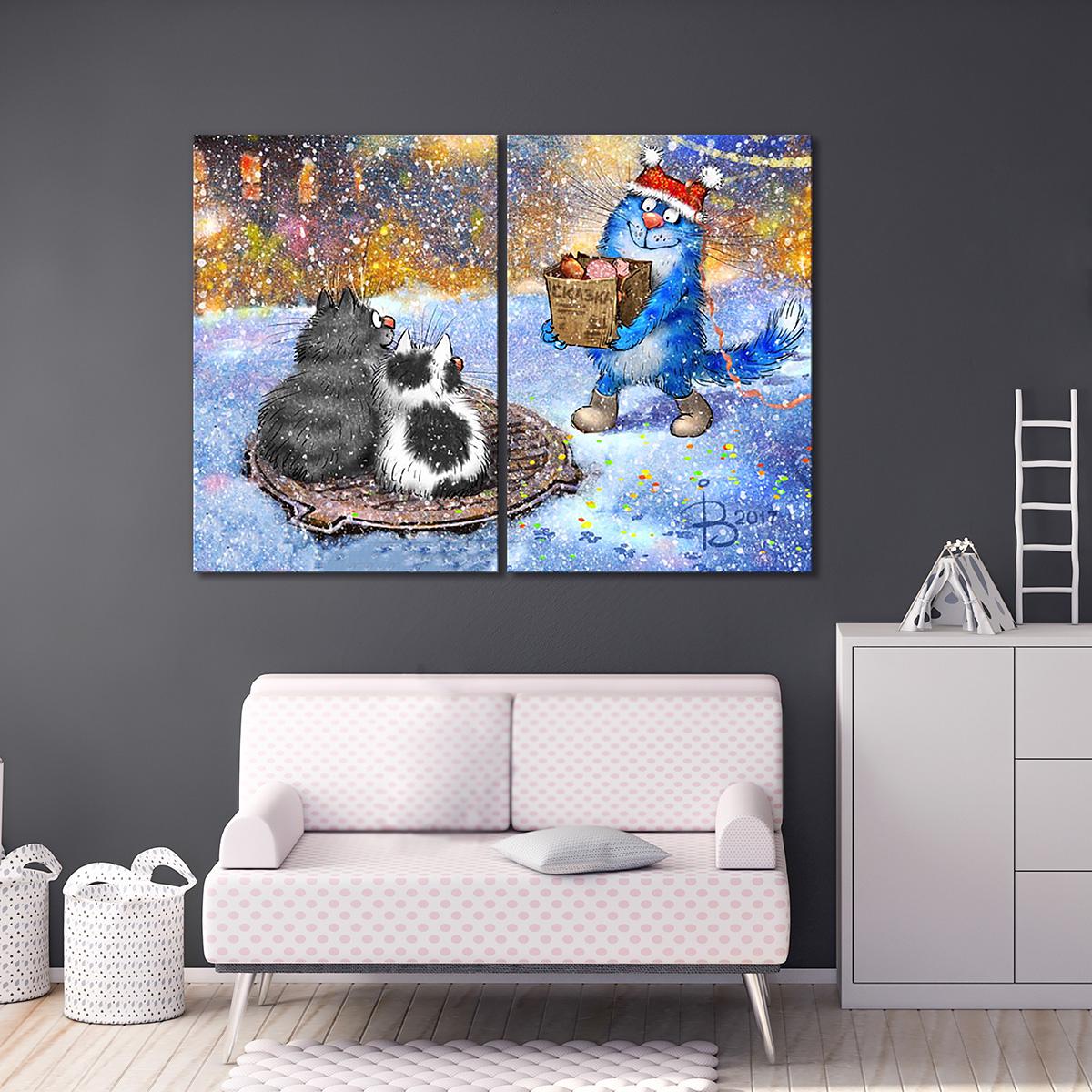 Модульная картина Сказка 2 модуля общий размер 40х60 см (_rinaz_20172221)