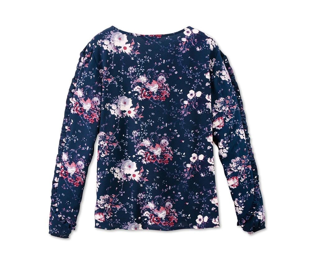 Блуза квіткова вільного крою від Tchibo р. 46 - фото 8