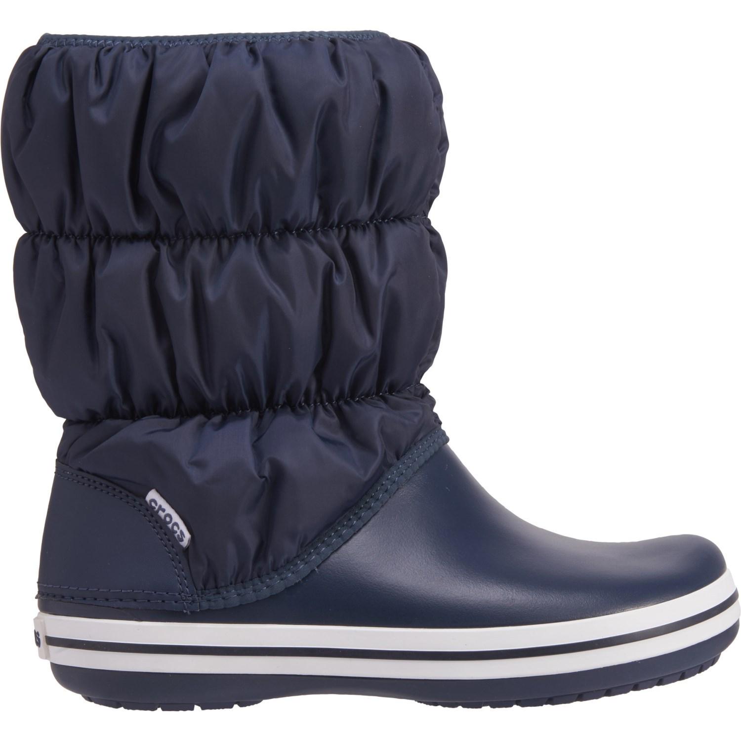 Дутики женские Crocs Winter Puff Boot M5W7 р. 37-24 см Navy/White (14614)