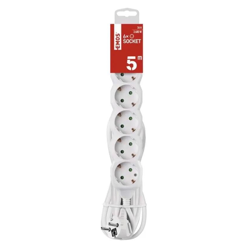 Удлинитель сетевой Emos P0625R 6 розеток 5 м (37796672)