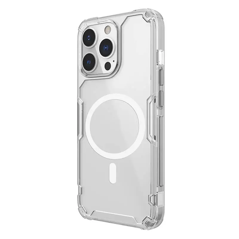 TPU чехол Nillkin Nature Pro Magnetic для Apple iPhone 15 Pro Max (6.7") Бесцветный | Прозрачный - фото 2