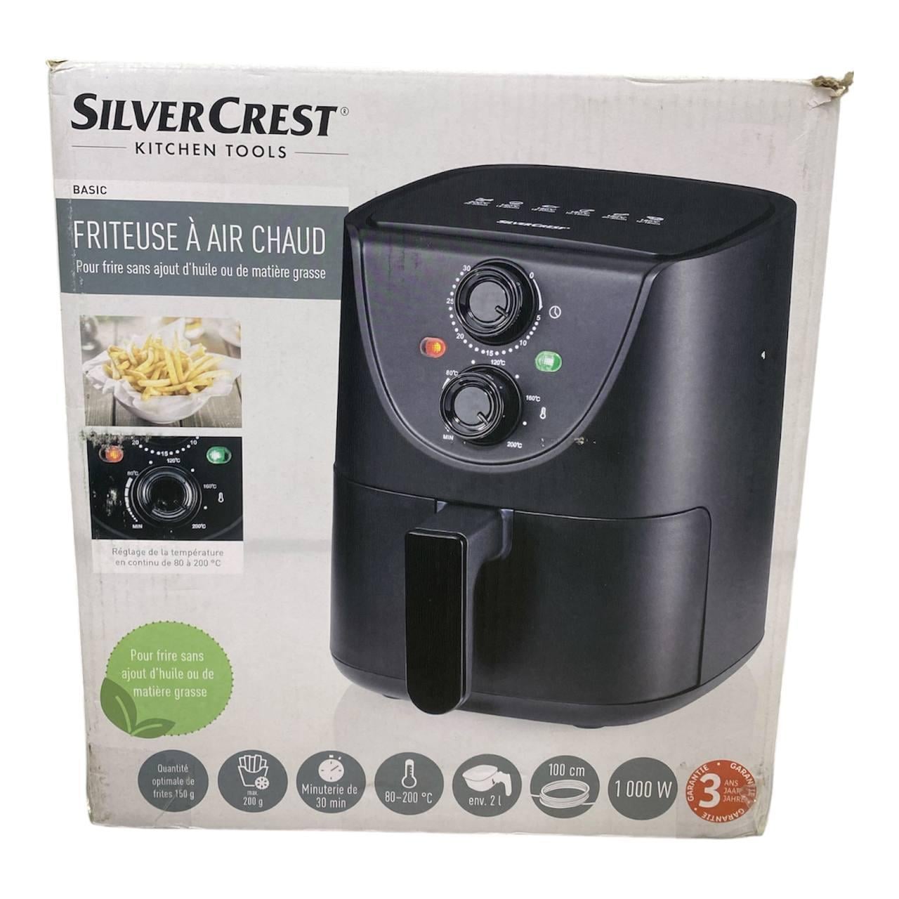 Аэрофритюрница мультипечь SilverCrest Kitchen Tools 1000 Вт 2 л Черный - фото 6 Аэрофритюрница мультипечь SilverCrest Kitchen Tools 1000 Вт 2 л Черный - фото 6