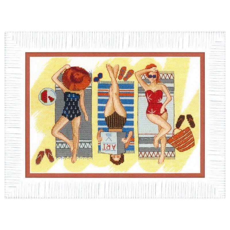 Набор для вышивания крестиком Чарівна Мить ВТ-164 Отдых у моря (21757)