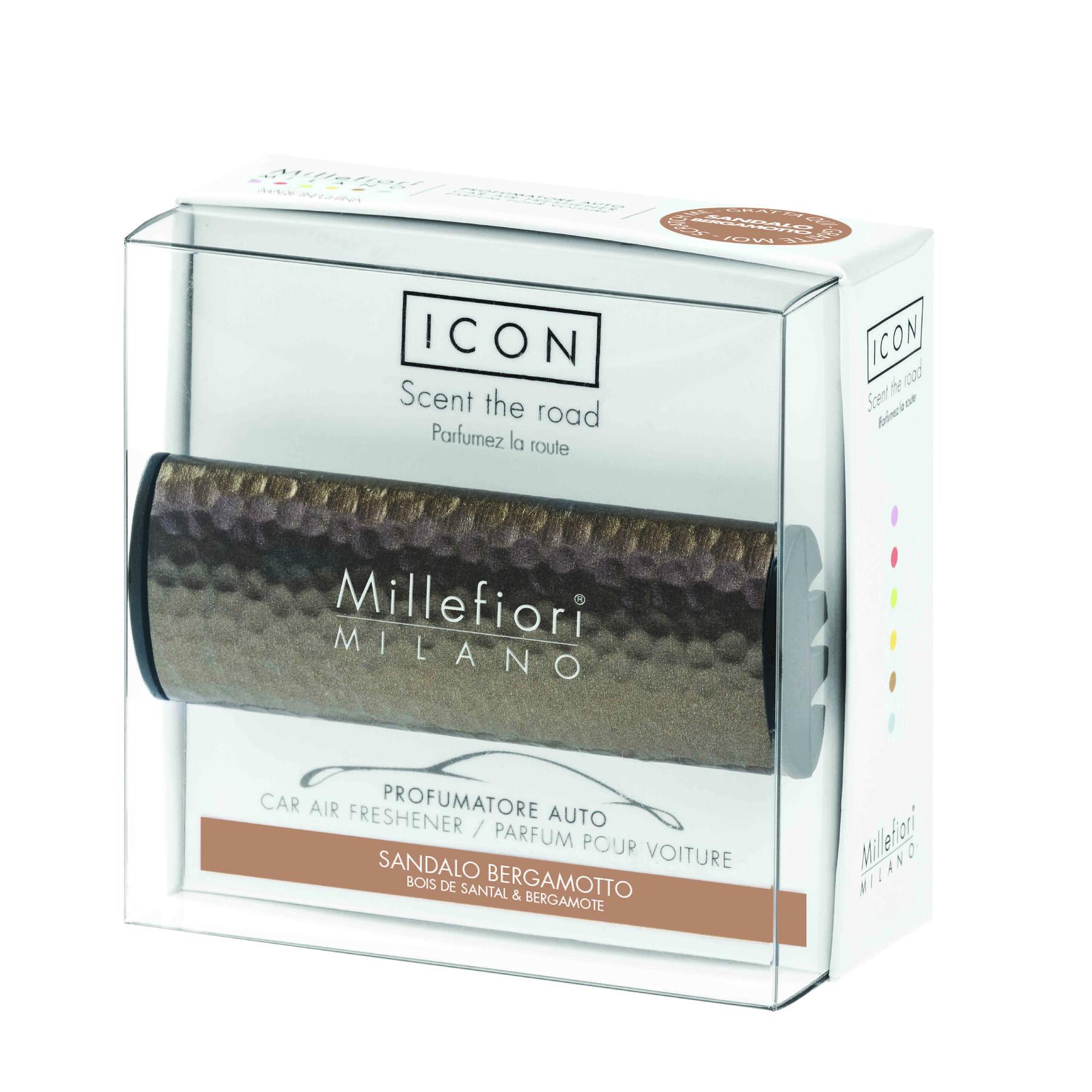Ароматизатор автомобильный Millefiori Milano ICON Hammered metal 42-SANDALO BERGAMO (16CAR42)