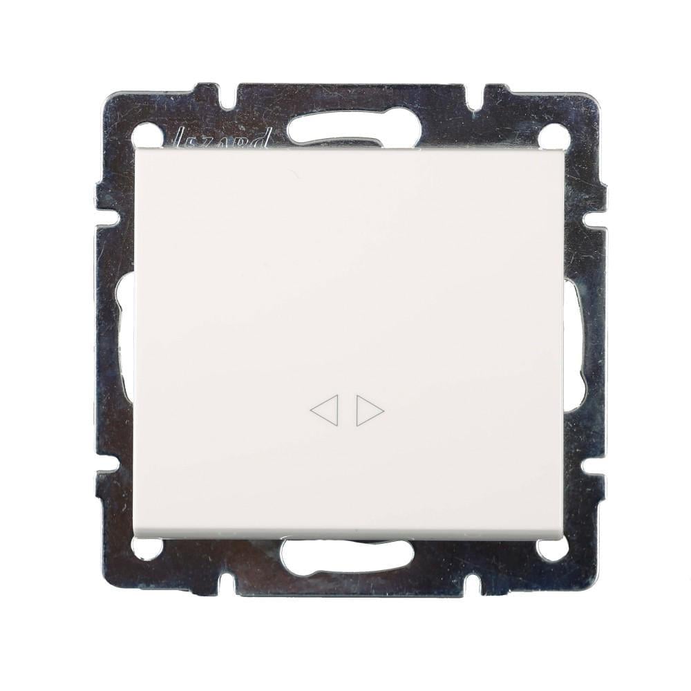 Выключатель промежуточный одноклавишный Lezard Rain Белый (00000004880)