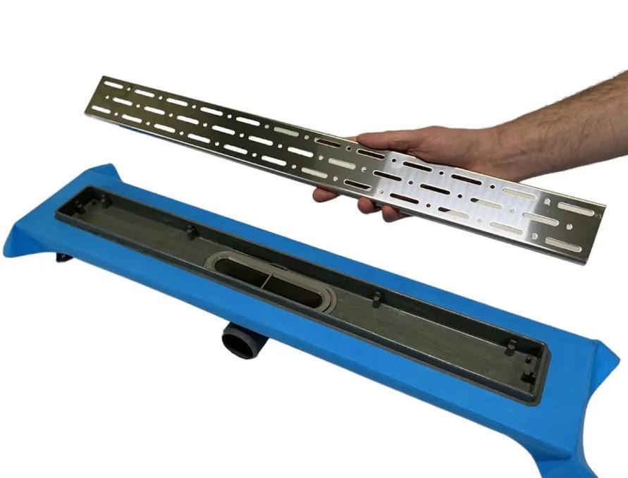 Душовий канал з горизонтальним фланцем MAXIFLOW Standart Line Дощ з решіткою 60 см (4022.TY050K.060.1) - фото 4