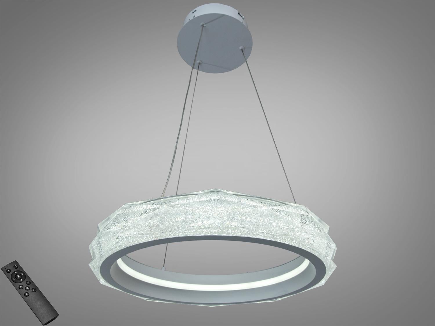 Люстра подвесная LED Diasha пульт/52Вт Белый (583-400WH)