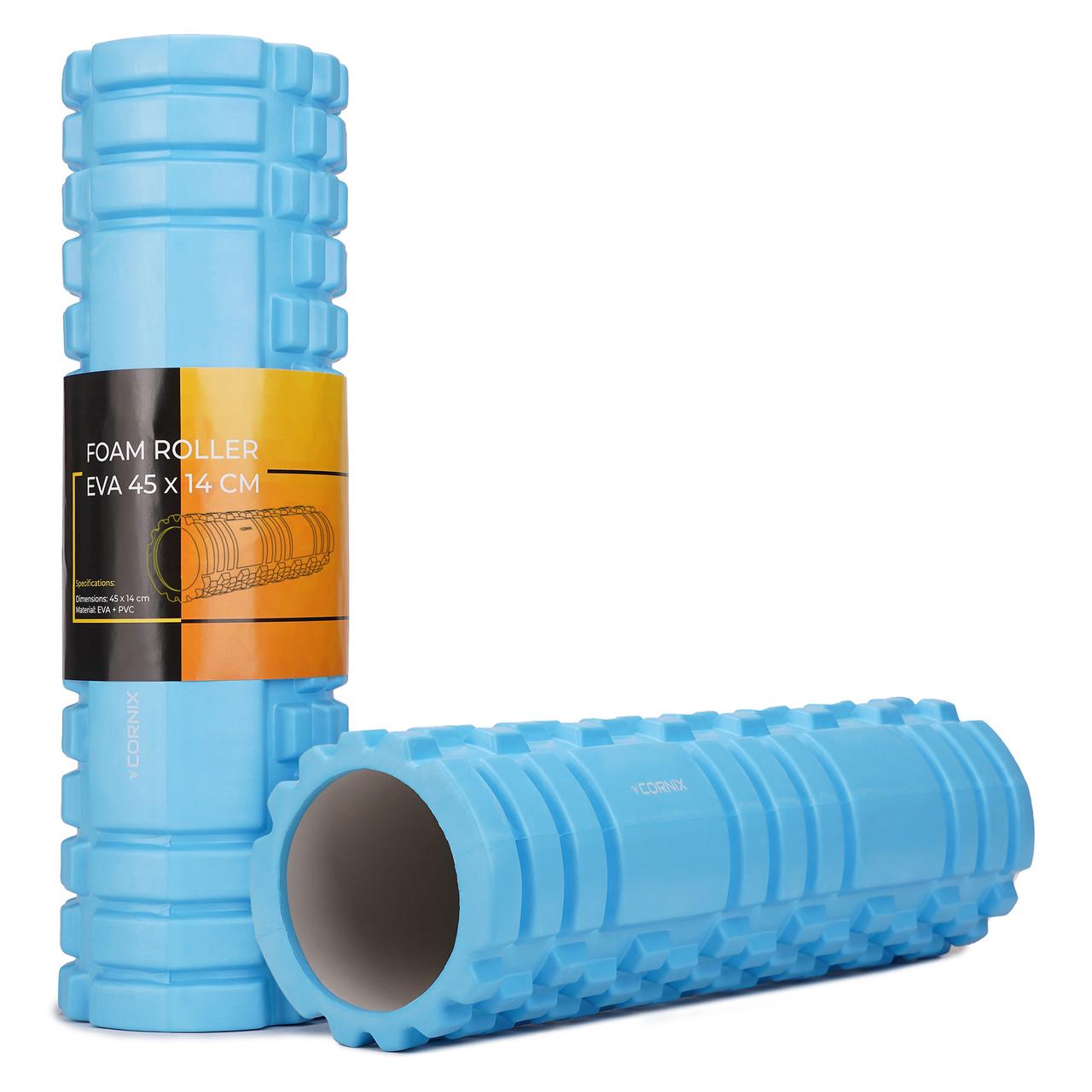 Массажный ролик Cornix EVA 45х14 см XR-0044 Sky Blue (2707033021) - фото 7 Массажный ролик Cornix EVA 45х14 см XR-0044 Sky Blue (2707033021) - фото 7