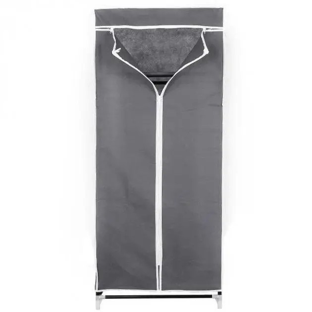 Шкаф тканевый складной 8864 с чехлом на ножках 75х45х145 см Серый (124-14-14963-1)