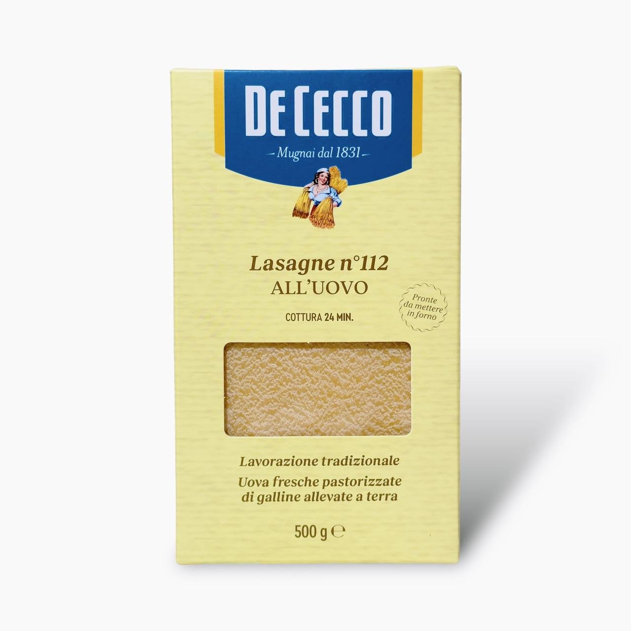 Паста для лазанії De Cecco lasagne all uovo nº112 яєчна 500 г (2088778278) - фото 2