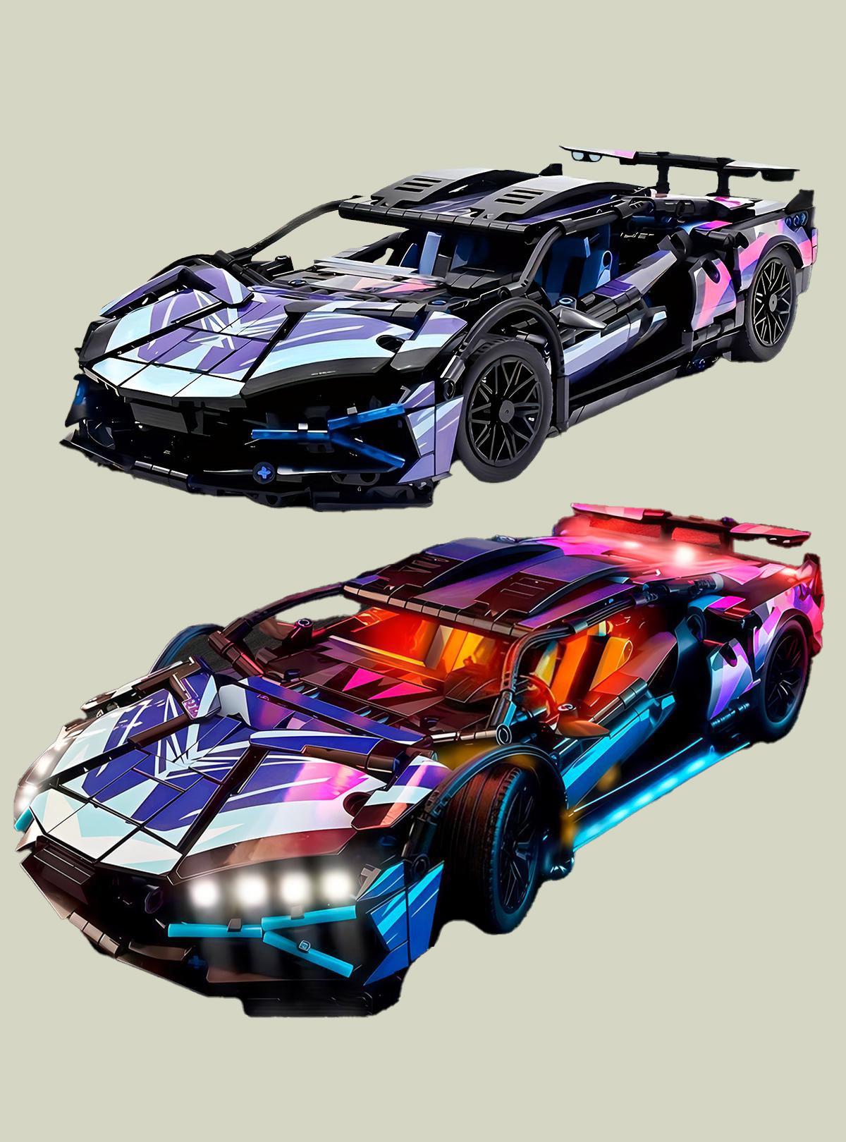 Набор для конструктора Technic Lamborghini OnePro аккумулятор/пульт дистанционного управления/зарядный/кабель/мотор/сервопривод/отвертка (73702)