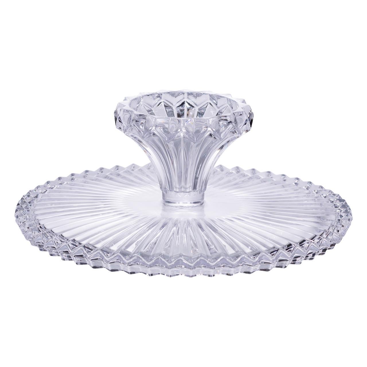 Тортівниця на ніжці скляна підставка для торта капкейків тістечок Ø32 см (HP-19-138L) - фото 3