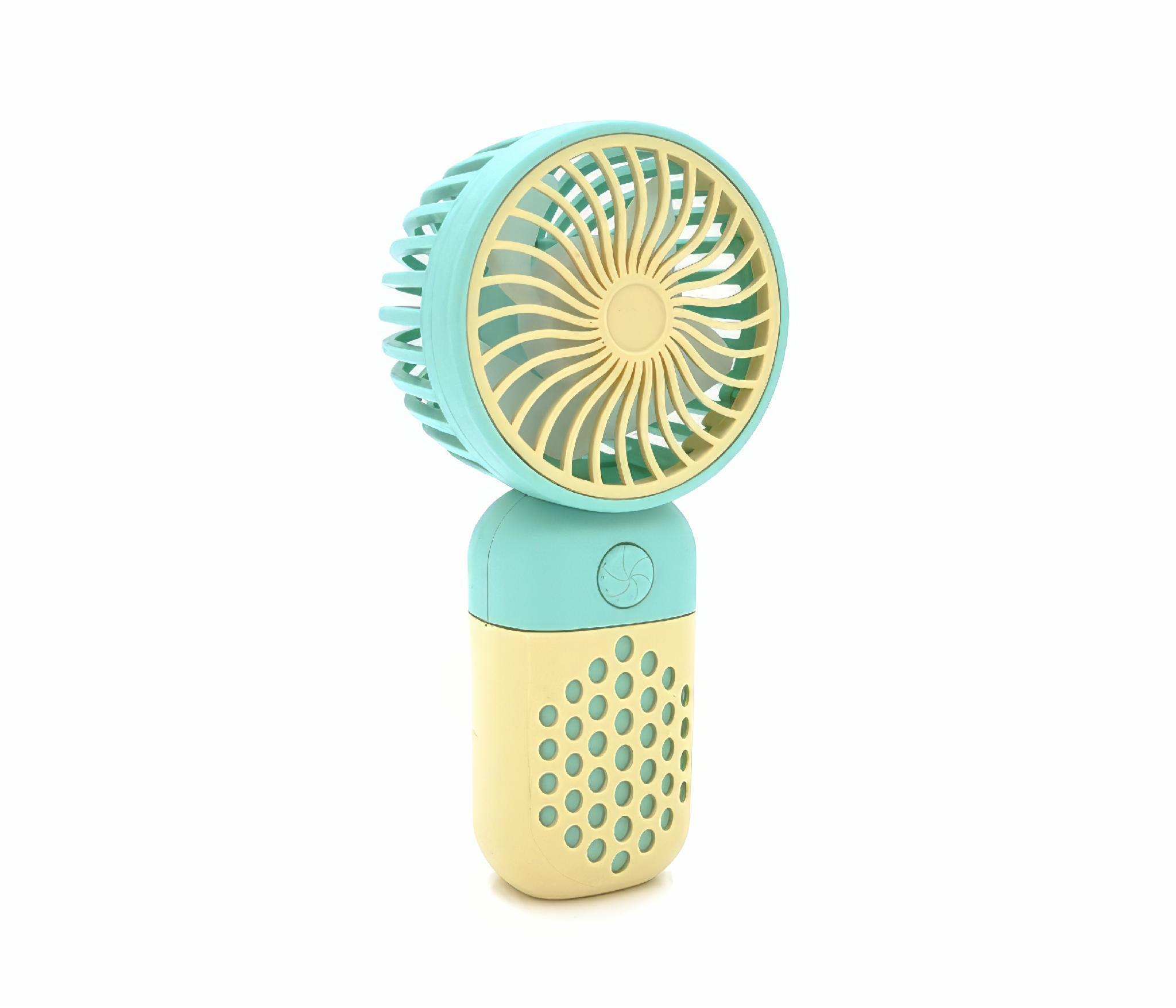 Вентилятор ручний Mini Fan Z8 акумуляторний USB Жовтий із зеленим (26059410)