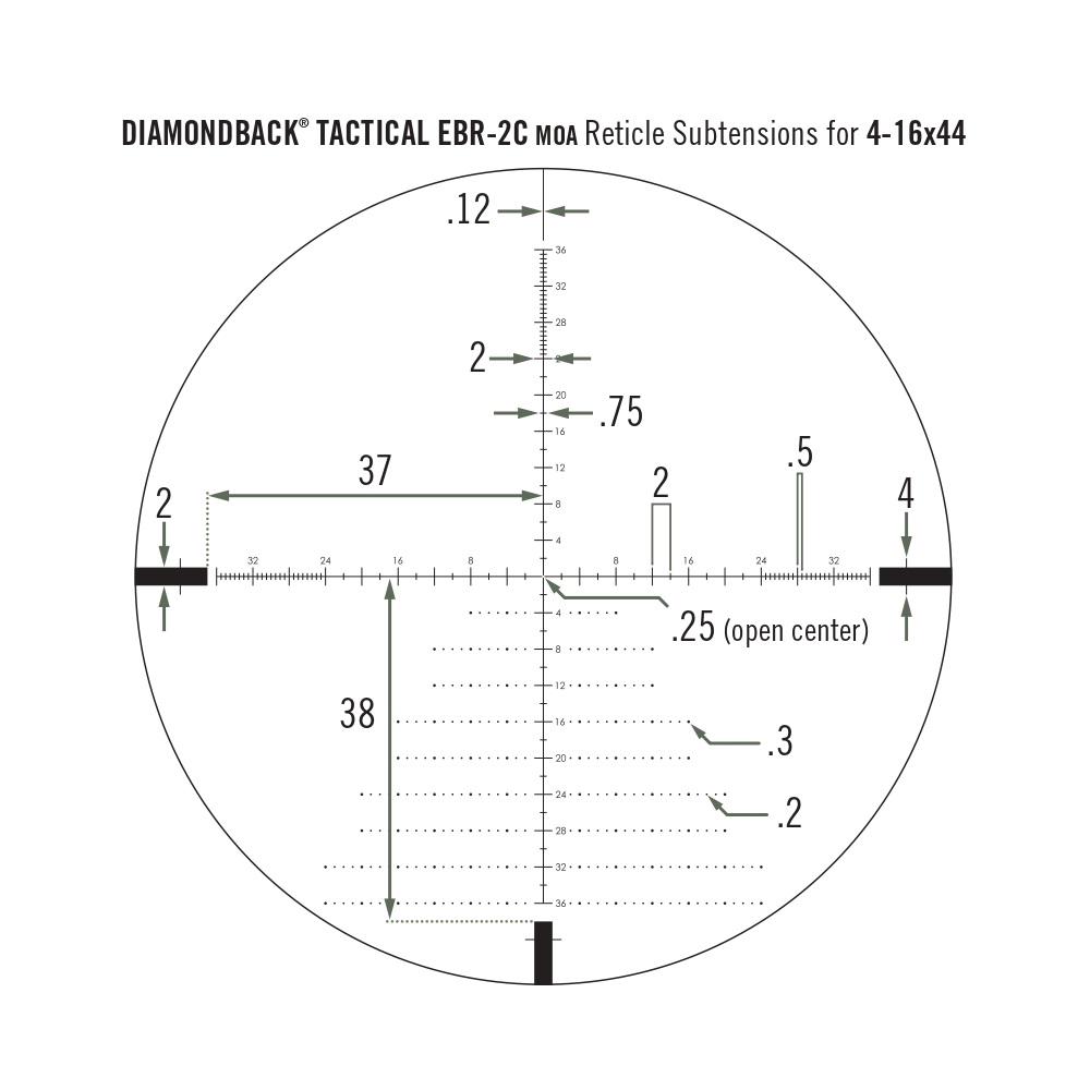 Прицел оптический Vortex Diamondback Tactical FFP 4-16x44 EBR-2C MOA (DBK-10026) - фото 5 Прицел оптический Vortex Diamondback Tactical FFP 4-16x44 EBR-2C MOA (DBK-10026) - фото 5