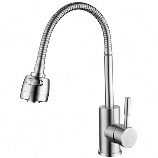 Смеситель для кухни Champion SUS-011 CH0306 с гибким изливом Сатин (112600)