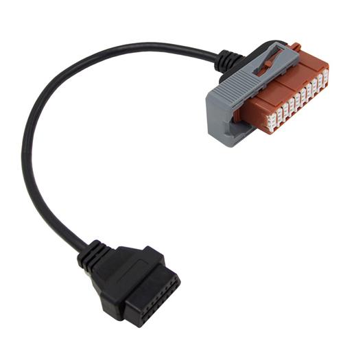Переходник с OBD2 16pin мама на Peugeot Citroen 30pin папа