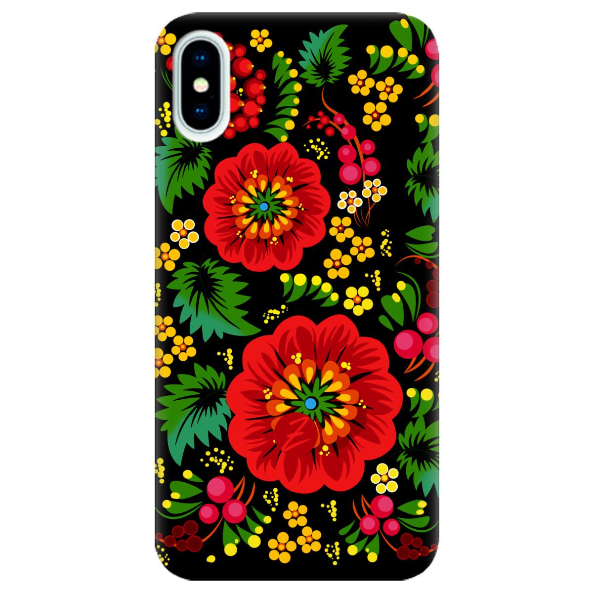 Силиконовый чехол Zorrov для Apple iPhone X - Ukrainian art (10290050153033609)