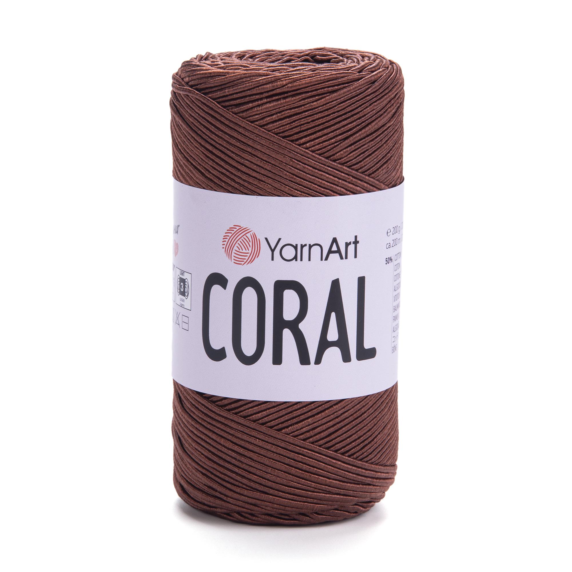 Пряжа YarnArt Coral 1905 Шоколад (6621)