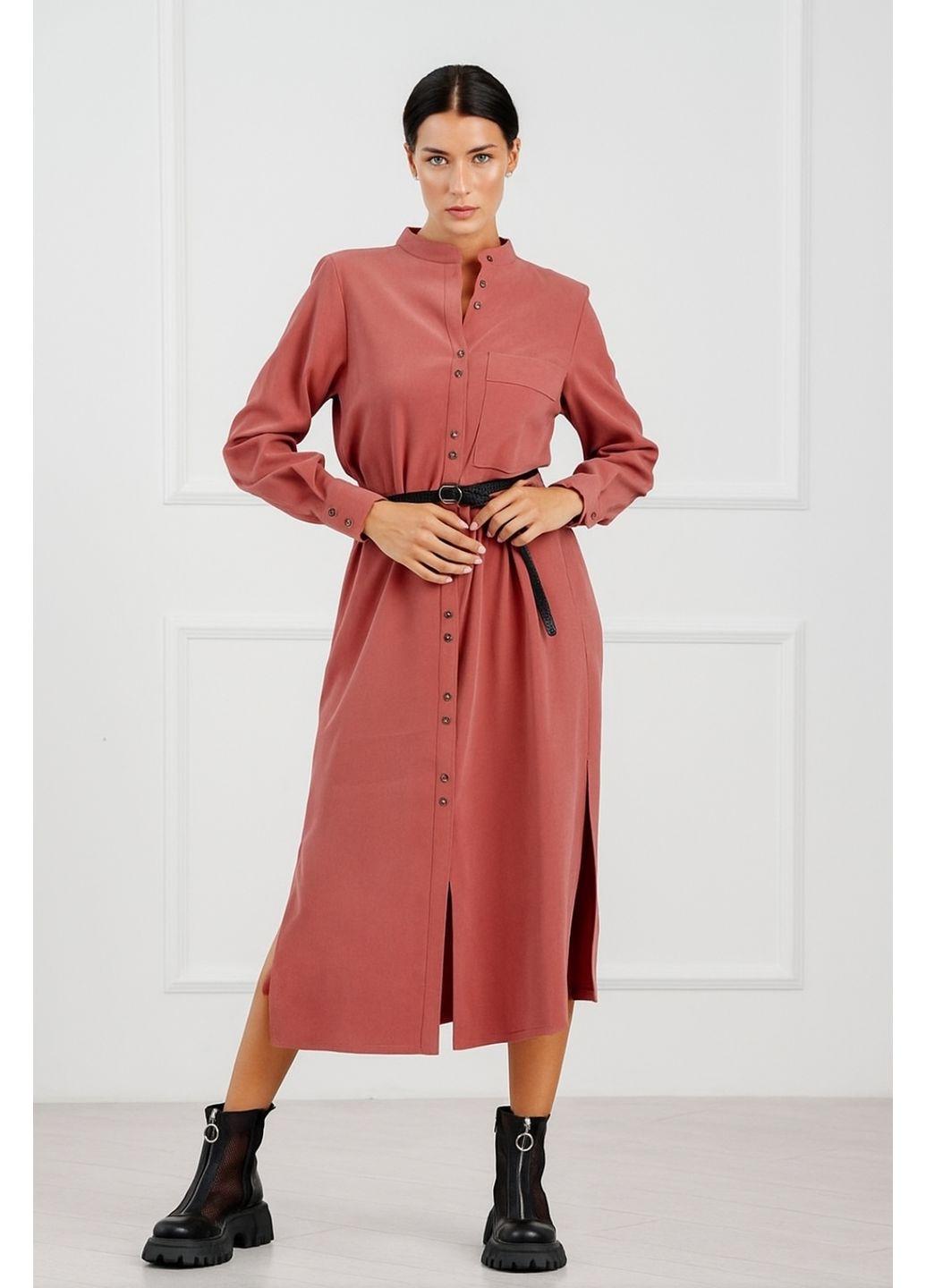 Платье-рубашка с ремнем Anastasimo S Терракотовый (523 терракотовый S)