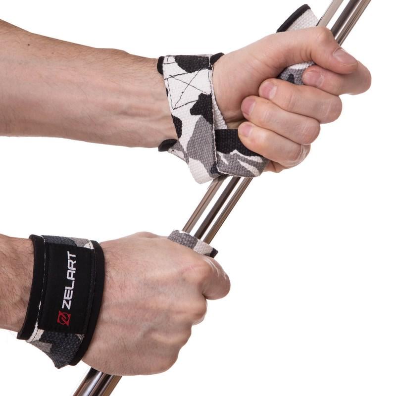 Лямки для тяги Zelart SB-167069 полиэстер 52х3,8 см 2 шт. Серый камуфляж (SB-167069) - фото 3 Лямки для тяги Zelart SB-167069 полиэстер 52х3,8 см 2 шт. Серый камуфляж (SB-167069) - фото 3