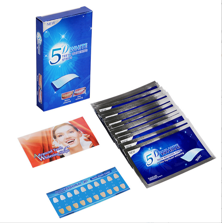 Відбілюючі смужки для зубів 5D White 7 пар/14 шт. (36962526)