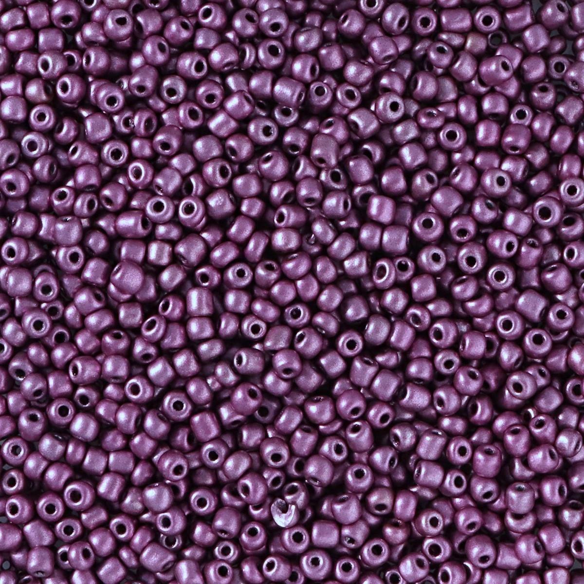 Бисер Металлик 2 мм 50 г Фиолетовый (БР0002м97)