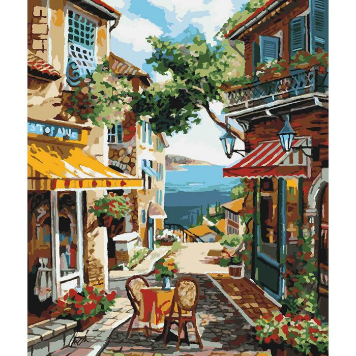 Картина по номерам Столик на двоих 40х50 см (KHO2197)