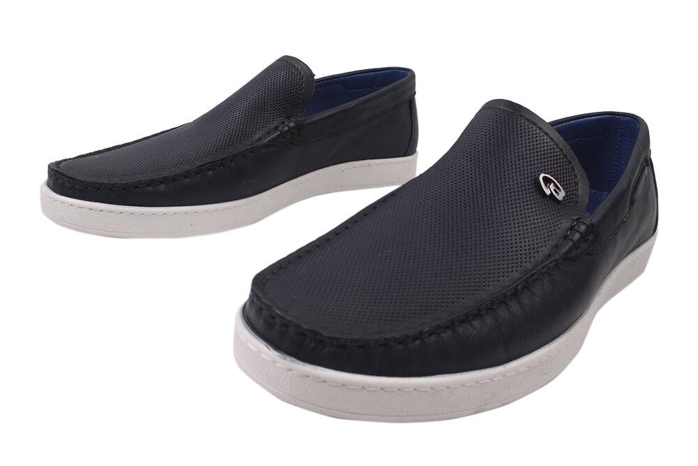 Мокасины мужские Max Step из кожир. 44 Синий (25-20DTC) - фото 4