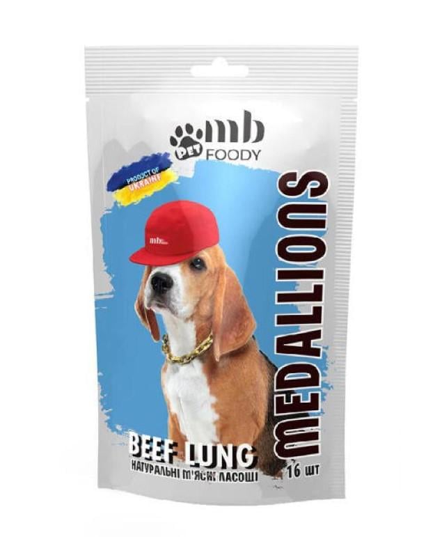 Лакомства для собак MB FOODY BEEF LUNG 16 шт. 64 г