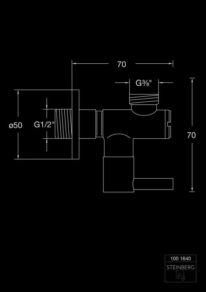 Вентиль угловой Steinberg Serie 100 1640 Хром (1666980347) - фото 4 Вентиль угловой Steinberg Serie 100 1640 Хром (1666980347) - фото 4