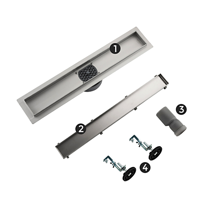 Трап душевой под плитку Gappo G88007-4 поворотный сифон 70х800 мм (1043857) - фото 8