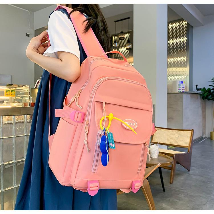 Шкільний рюкзак для дівчинки GUIYU 5в1 5-11 клас Рожевий (27668075) - фото 7