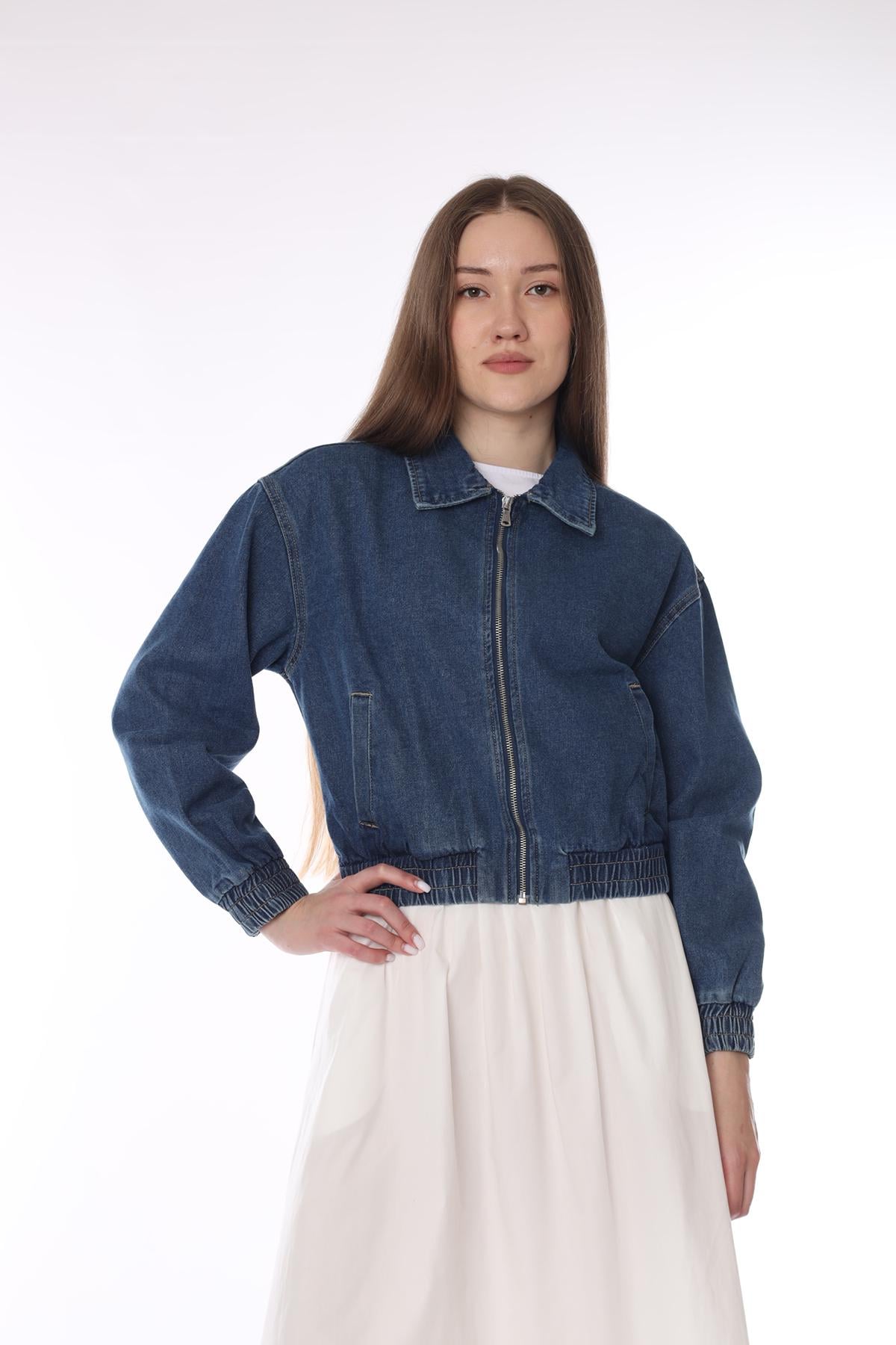 Куртка женская джинсовая р. 44 Синий (ЦБ-00292058)