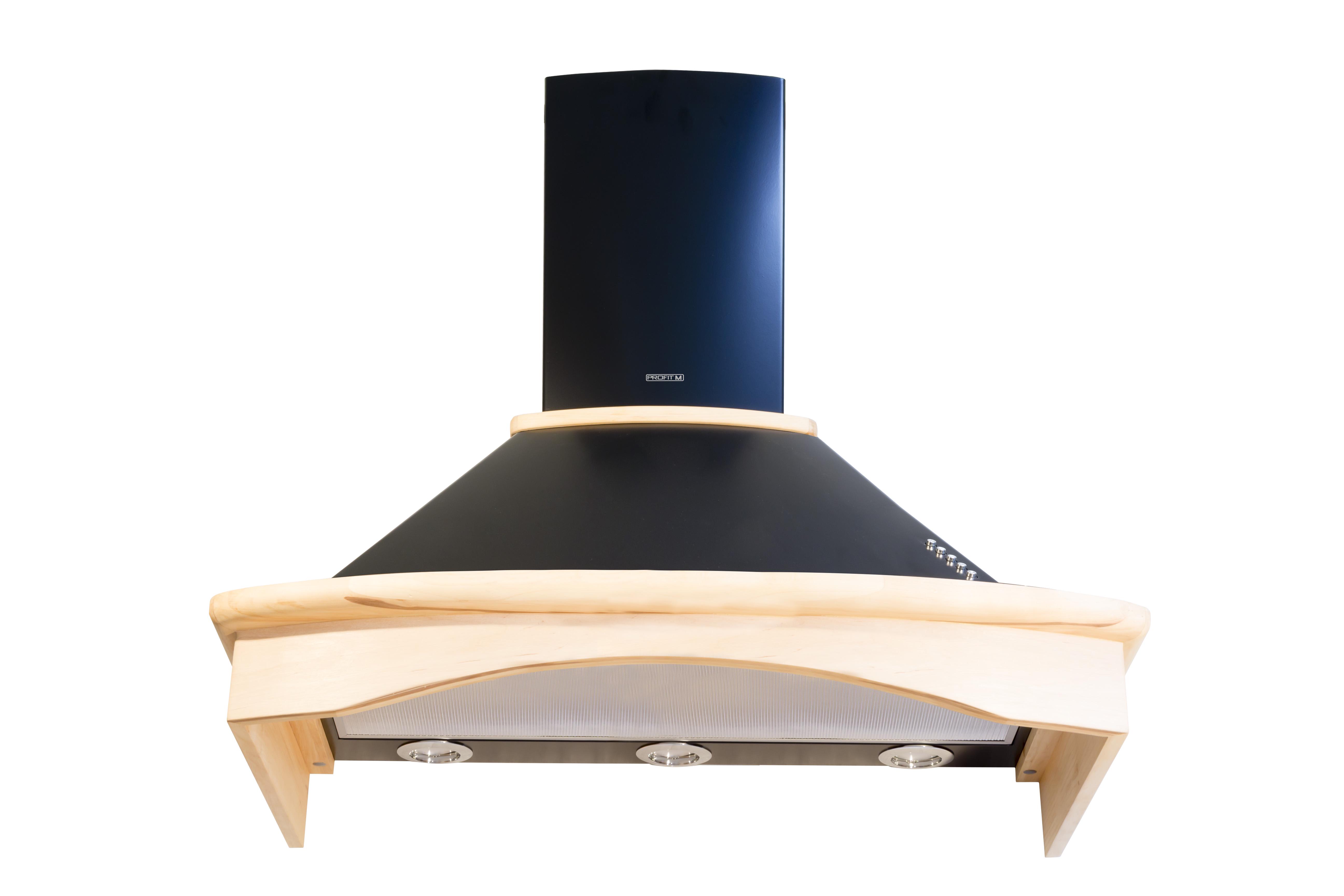 Вытяжка кухонная ProfitM Марго 90 см 1000 м3 Черный Вытяжка кухонная ProfitM Марго 90 см 1000 м3 Черный