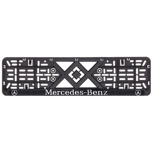 Рамка номерного знака Mercedes пластиковая c хромированной надписью