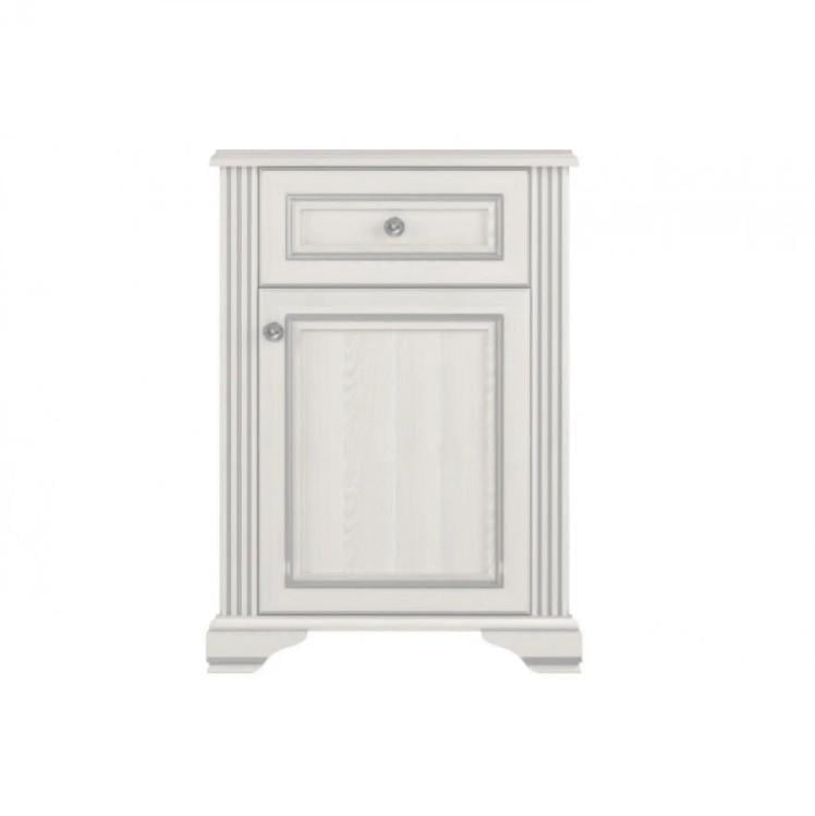 Комод в гостиную Гербор Уайт 1D1S Ясен снежный/Сосная серебряная (GRB-1117)