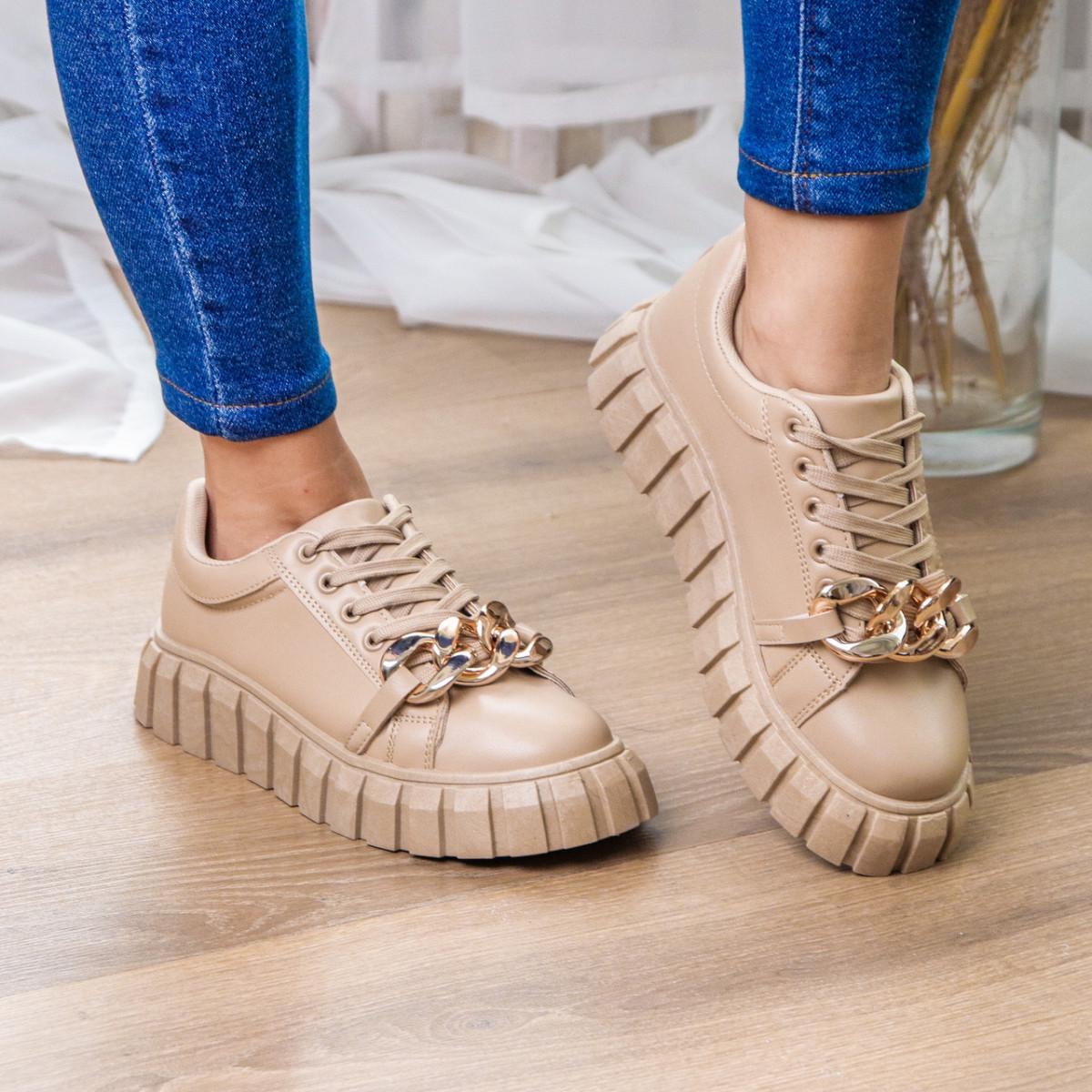 Кроссовки женские Fashion р. 39 25 см Бежевый (3250)