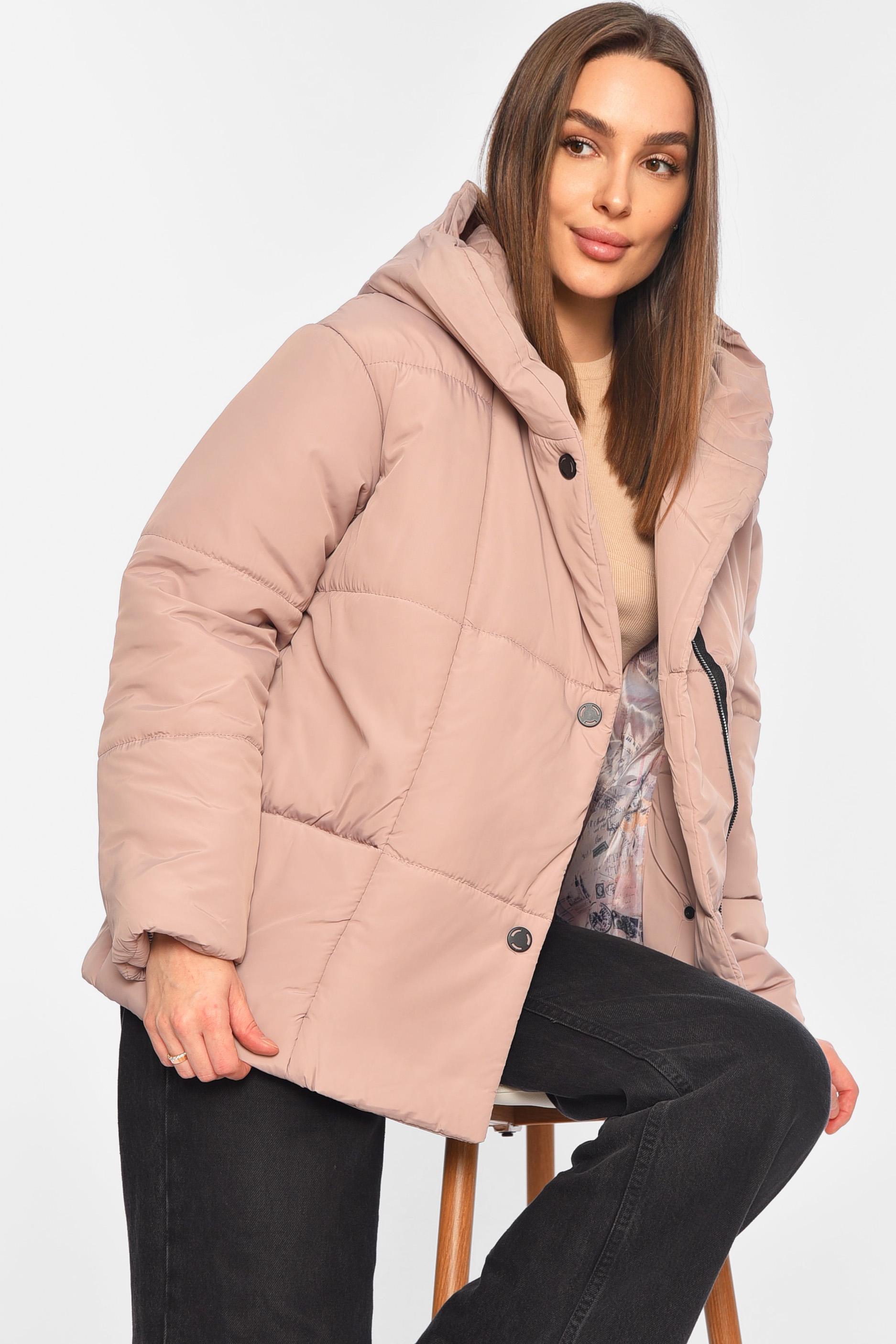 Куртка жіноча демісезонна XL Світло-рожевий (196400)