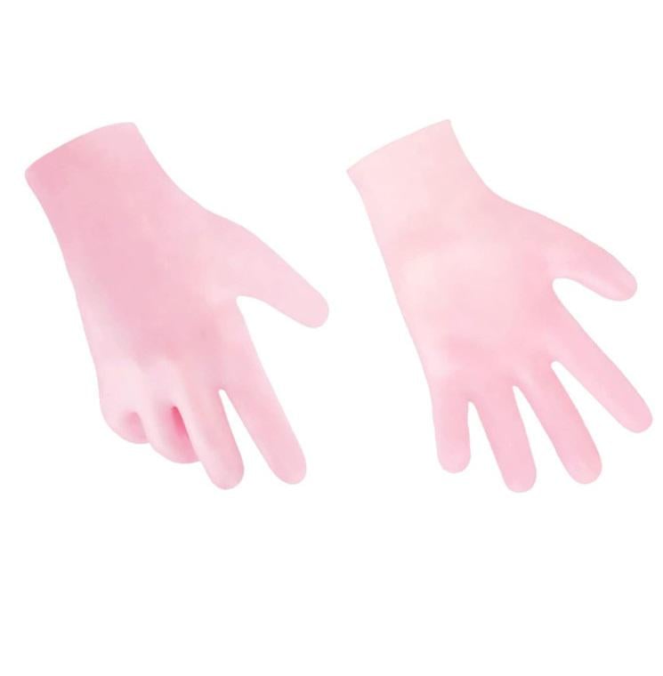 Перчатки гелевые увлажняющие SPA для ухода за сухой и потрескавшейся кожей рук Розовый (29257 рож)