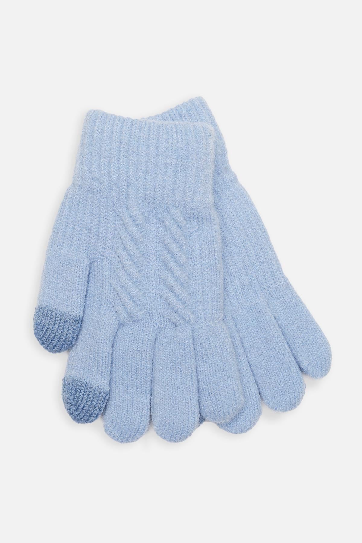 Перчатки для девочки р. 6 Голубой (ЦБ-00259856)
