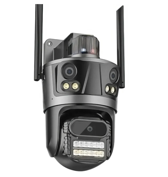 Камера видеонаблюдения WIFI с сигнализацией 3х4MP от сети (RP1224)