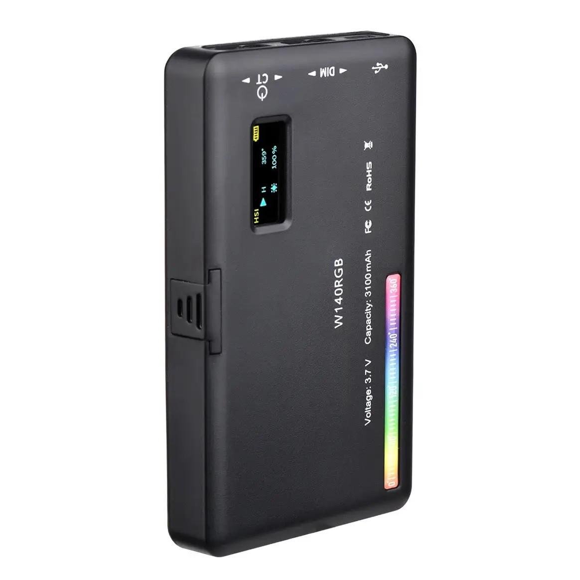 Лампа накамерна світлодіодна LED RIAS W140 RGB з акумулятором (3_03968) - фото 2